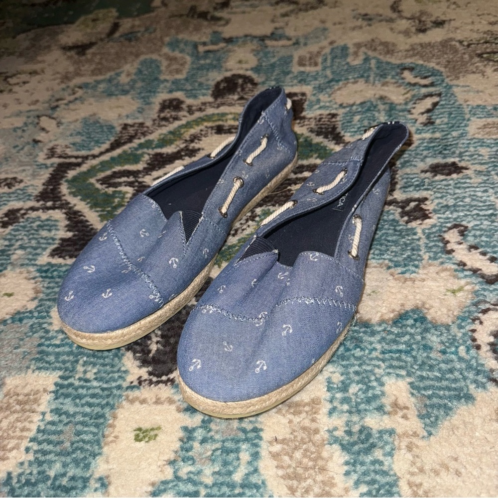 Nautical Coastal Nautica Rudder Espadrille Flats – Size 10 (EUR 41) - Picture 2 of 8